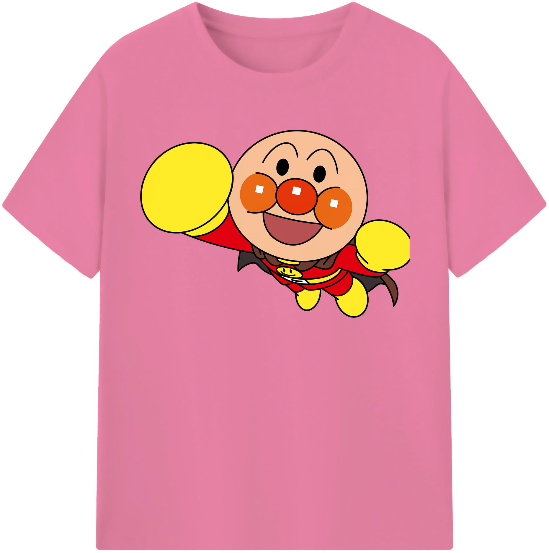 （画像用） アンパンマン Anpanman 綿100％半袖Tシャツ（フロントプリント）